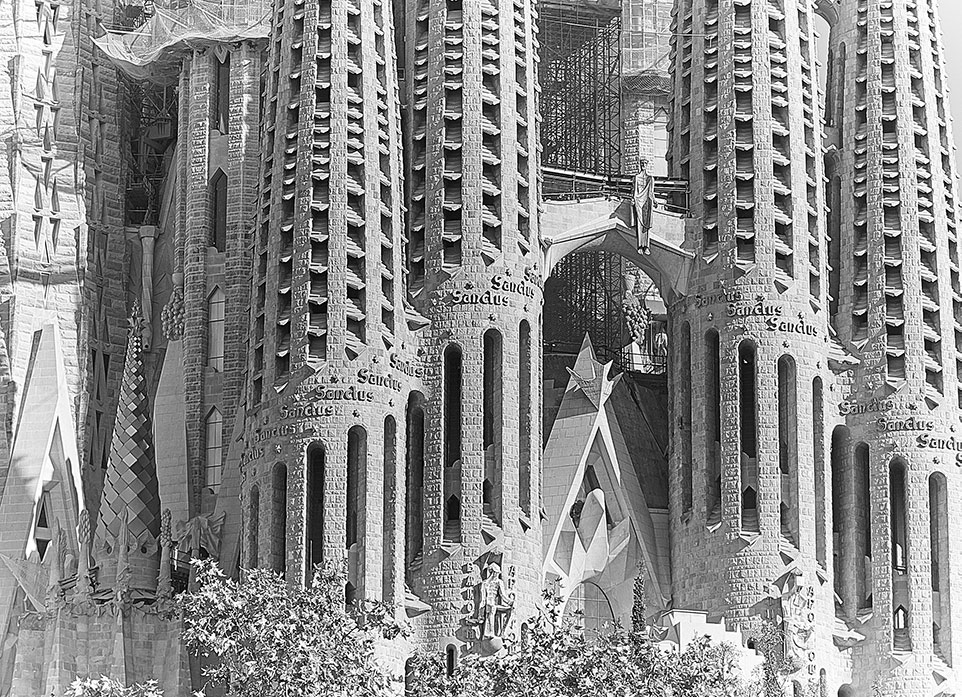 The Temple Expiatori de la Sagrada Família, Southwest Detail